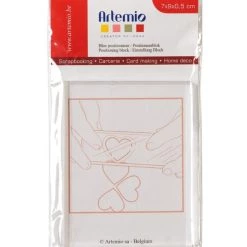 Tout neuf ✔️ Artemio Tampon Transparent Bloc De Positionnement Pour Tampons Transparents 9 X 7 Cm 👍