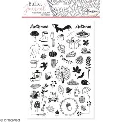 Nouveau 🎉 Aladine Kit Tampon Tampons Stampo Bullet Journal - Automne - 50 Pcs 🛒