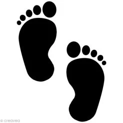 Budget 🥰 Artemio Tampon Bois Tampon Naissance Petits Pieds - 3,6 Cm X 2,6 Cm 🧨