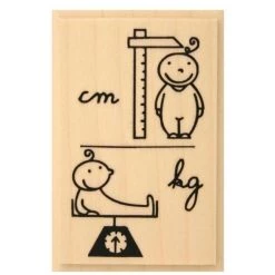 Le moins cher 💯 Aladine Tampon Bois Tampon Naissance Toise Et Balance 🧨