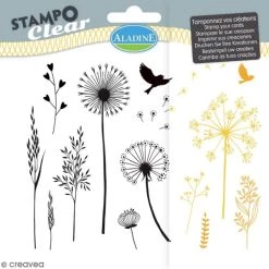 Les meilleures critiques de 🎁 Tampon Transparent Tampon Clear Aladine - Gramines - Planche 15 X 12,5 Cm - 13 Stampo'clear ⌛