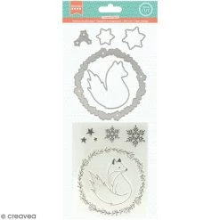 Bon marché 🤩 Dies Noël Kit Matrice De Coupe Et Tampon Clear Artemio - Isatis - 10 Pcs 😀