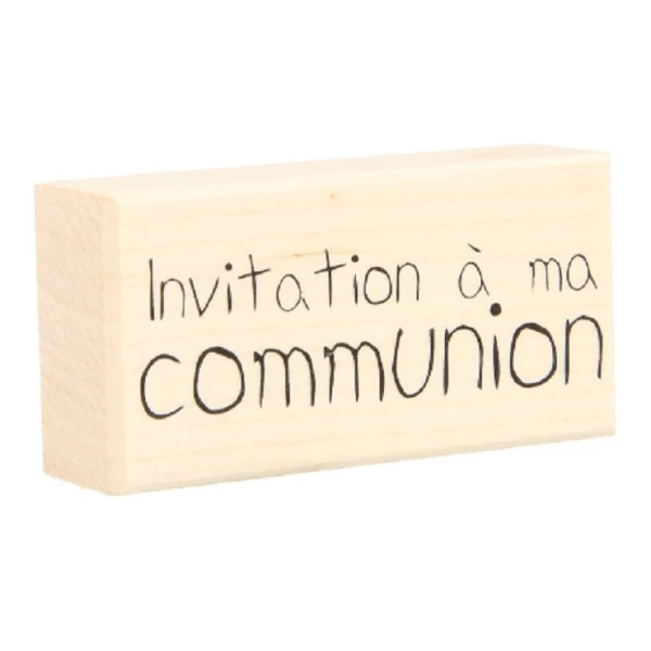 Le moins cher 🛒 Tampon Bois ARTEMIO "Invitation à Ma Communion" 🌟 1 Le moins cher 🛒 Tampon Bois ARTEMIO "Invitation à Ma Communion" 🌟