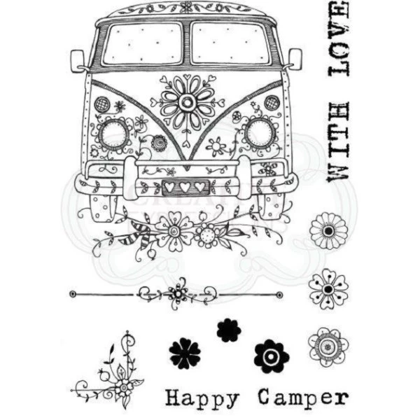Top 10 👍 Woodware Tampon Transparent Van Hippie Pink Ink Designs 🌟 1 Top 10 👍 Woodware Tampon Transparent Van Hippie Pink Ink Designs 🌟