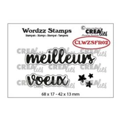 Nouveau 👏 Tampon Transparent Tampons Transparents CREALIES Meilleurs Voeux 🌟