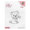 Le moins cher 👏 Tampon Transparent Clear Stamp Scrapbooking Nellie S Choice CHIEN FLEUR 020 🧨