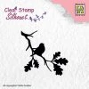 Meilleure affaire ✨ Tampon Transparent Clear Stamp Scrapbooking Nellie S Choice OISEAU BRANCHE 011 🌟