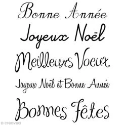 Tout neuf ❤️ Tampon Transparent Tampon Clear Artemio Mot De Noël X5 ⌛