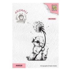 Bon marché 🔥 Tampon Transparent Clear Stamp Scrapbooking Nellie S Choice SOURIS FLEUR 029 ❤️