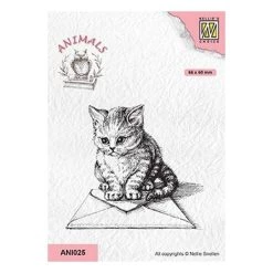 Promo 🛒 Tampon Transparent Clear Stamp Scrapbooking Nellie S Choice CHAT ENVELOPPE 025 ❤️