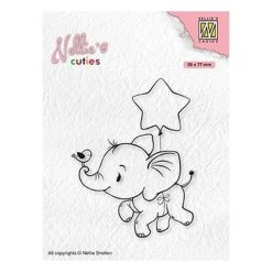Nouveau 🥰 Tampon Transparent Clear Stamp Scrapbooking Nellie S Choice ELEPHANT BALLON ETOILE OISEAU 011 👏