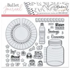 Acheter 🤩 Aladine Tampon Transparent Tampons Clear Stampon Bullet Journal - Tracker Eau Et Humeur - 30 Pcs ✔️