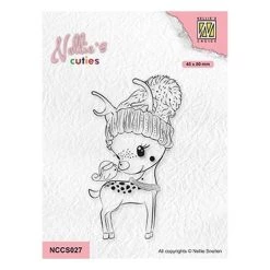 Coupon 😀 Tampon Transparent Clear Stamp Scrapbooking Nellie S Choice OISEAU BICHE 027 🔔