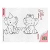 Bon marché 😉 Tampon Transparent Clear Stamp Scrapbooking Nellie S Choice ANNIVERSAIRE ELEPHANT 021 🔔