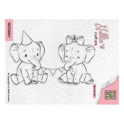 Bon marché 😉 Tampon Transparent Clear Stamp Scrapbooking Nellie S Choice ANNIVERSAIRE ELEPHANT 021 🔔