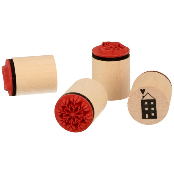 Tout neuf 🔥 Artemio Tampon Noël Set De Tampons Bois - Noël Cosy - 20 X 25 Mm - 4 Pcs 😉 2 Tout neuf 🔥 Artemio Tampon Noël Set De Tampons Bois - Noël Cosy - 20 X 25 Mm - 4 Pcs 😉 – Image 2