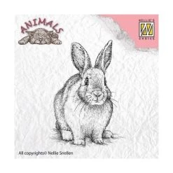 Vente flash ⭐ Tampon Transparent Clear Stamp Scrapbooking Nellie S Choice LAPIN 012 🥰