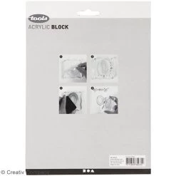 Meilleure vente 🛒 Creativ Company Tampon Transparent Assortiment De Blocs Acryliques Pour Tampons - De 2,5 à 16,5 Cm - 4 Pcs 🛒 -Tampons scrap Soldes unnamed file 81