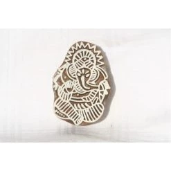 Meilleure affaire 🌟 Ethnique Création Tampon Bois Tampon Batik En Bois, Pochoir Ganesh, Tampon Encreur 😀