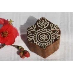 Tout neuf 🛒 Ethnique Création Tampon Bois Tampon Batik En Bois, Pochoir Ethnique, Tampon Encreur 🎁
