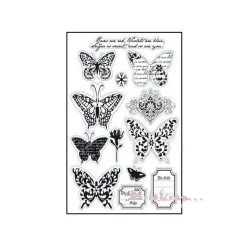 Tout neuf 🔥 Tampon Transparent Tampons Transparents Papillons Marianne Design - 13 Pièces 🎉