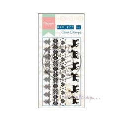 Offres 🔔 Tampon Transparent Tampons Transparents Bordures Marianne Design - 4 Pièces 🥰