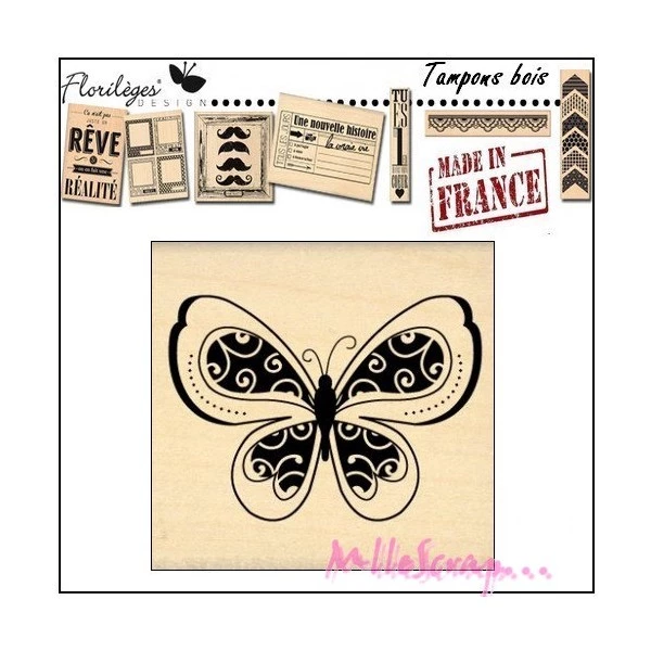 Acheter 🔔 Tampon Bois Papillons Sauvage Florilèges Design 😍 1 Acheter 🔔 Tampon Bois Papillons Sauvage Florilèges Design 😍