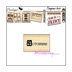 Les meilleures critiques de 🤩 Tampon Bois Automne Florilèges Design ⭐