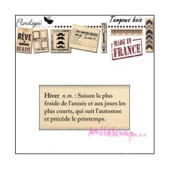 Sortie 💯 Tampon Bois Hiver Florilèges Design 🤩