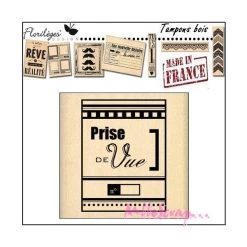Coupon 🥰 Tampon Bois Prise De Vue Florilèges Design ⌛