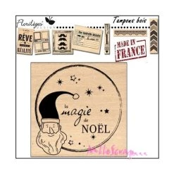 Coupon 😀 Tampon Bois La Magie De Noel Florilèges Design 💯