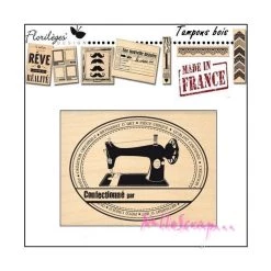 Meilleure affaire ⌛ Tampon Bois Pièce Unique Florilèges Design 🤩