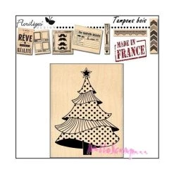 Vente flash 🧨 Tampon Bois Grand Sapin Majestueux Florilèges Design ⌛