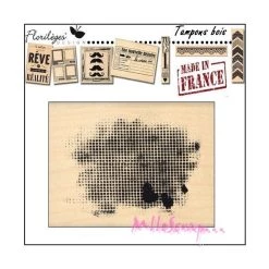 Bon marché 🥰 Tampon Bois Mesh Florilèges Design 🎉