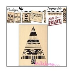 Nouveau 😍 Tampon Bois Grand Sapin Florilèges Design ✔️