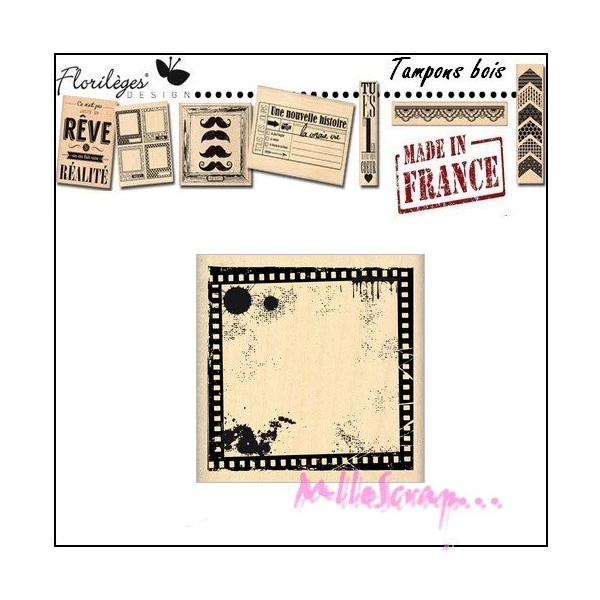 Meilleur prix 🛒 Tampon Bois Cadre Photo Florilèges Design 🤩 1 Meilleur prix 🛒 Tampon Bois Cadre Photo Florilèges Design 🤩