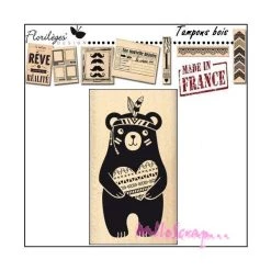 Top 10 🛒 Tampon Bois Ourson Au Grand Cœur Florilèges Design 🎉