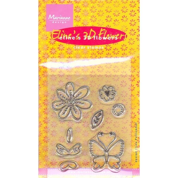 Remise ❤️ Tampon Transparent Tampons Clear Transparents 2 Motifs 3D Fleur Papillon Scrapbooking Carterie EC0089 Marianne Design 😀 1 Remise ❤️ Tampon Transparent Tampons Clear Transparents 2 Motifs 3D Fleur Papillon Scrapbooking Carterie EC0089 Marianne Design 😀