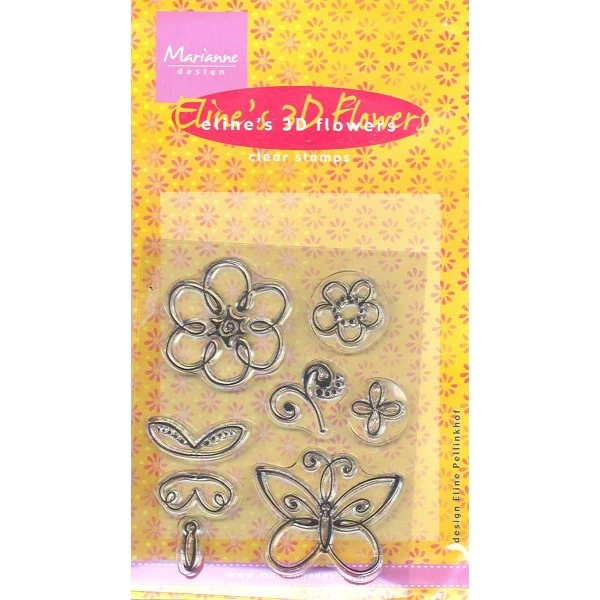 Promo 🛒 Tampon Transparent Tampons Clear Transparents 2 Motifs 3D Fleur Papillon Scrapbooking Carterie EC0090 Marianne Design 🔥 1 Promo 🛒 Tampon Transparent Tampons Clear Transparents 2 Motifs 3D Fleur Papillon Scrapbooking Carterie EC0090 Marianne Design 🔥