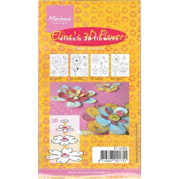 Promo 🛒 Tampon Transparent Tampons Clear Transparents 2 Motifs 3D Fleur Papillon Scrapbooking Carterie EC0090 Marianne Design 🔥 2 Promo 🛒 Tampon Transparent Tampons Clear Transparents 2 Motifs 3D Fleur Papillon Scrapbooking Carterie EC0090 Marianne Design 🔥 – Image 2