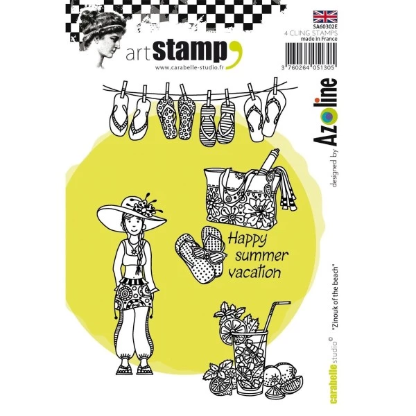 Promo ❤️ Tampons Cling Zinouk Of The Beach Carabelle Studio ❤️ 1 Promo ❤️ Tampons Cling Zinouk Of The Beach Carabelle Studio ❤️