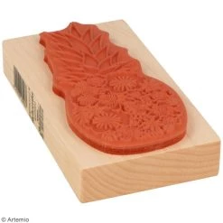 Nouveau 🧨 Tampon Bois Tampons Bois Artemio - Ananas Fleuris - 6,5 X 12 Cm 👏 -Tampons scrap Soldes unnamed file 984